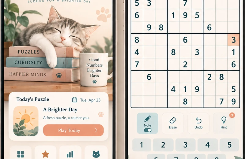 Region logic puzzle: original concept image for the Meowdoku style app